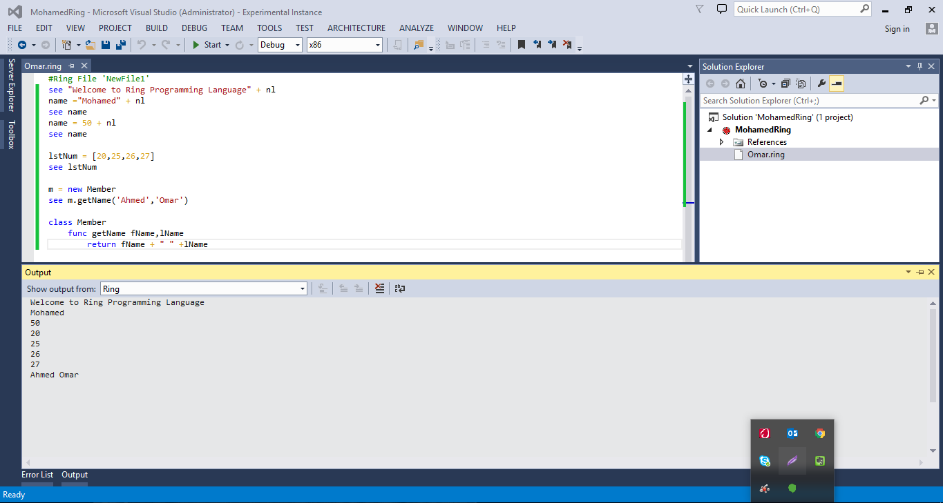 Using Visual Studio